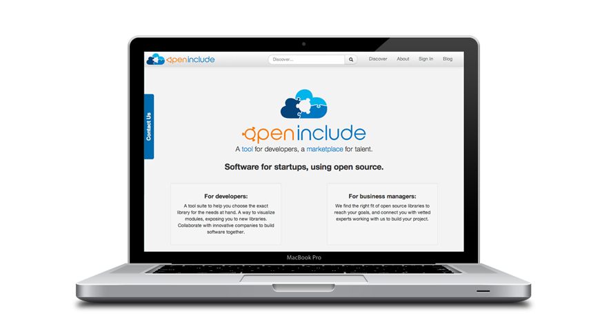Макет главной страницы OpenInclude.com